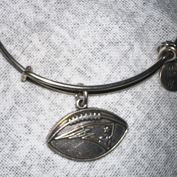 Silver New England Patriots Alex and Ani Bracelet - Picture 2 of 2